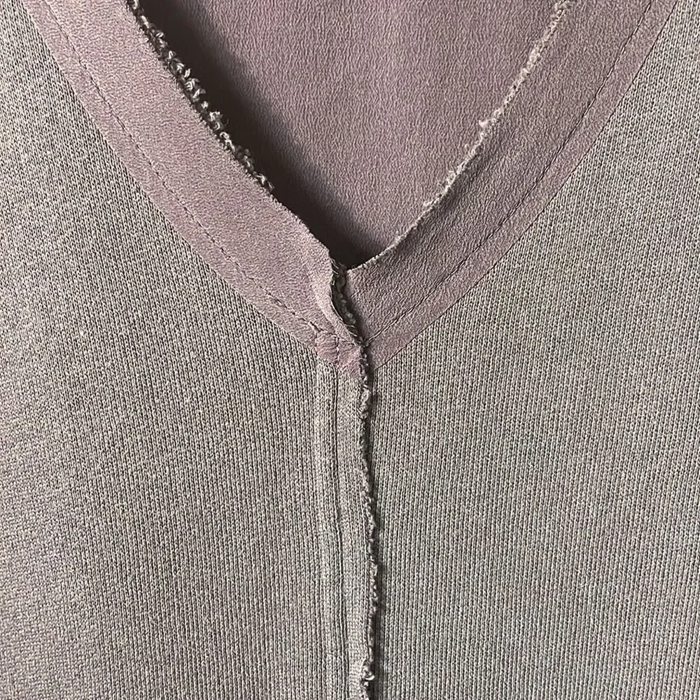 Ottod’Ame Anthropologie Made in Italy 100% cotton raw hem Eggplant sz 8 Boho